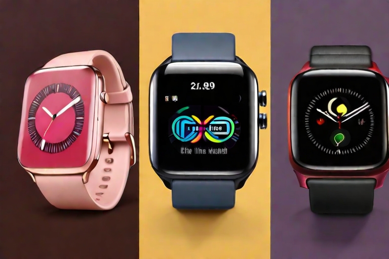 smartwatches of different colours